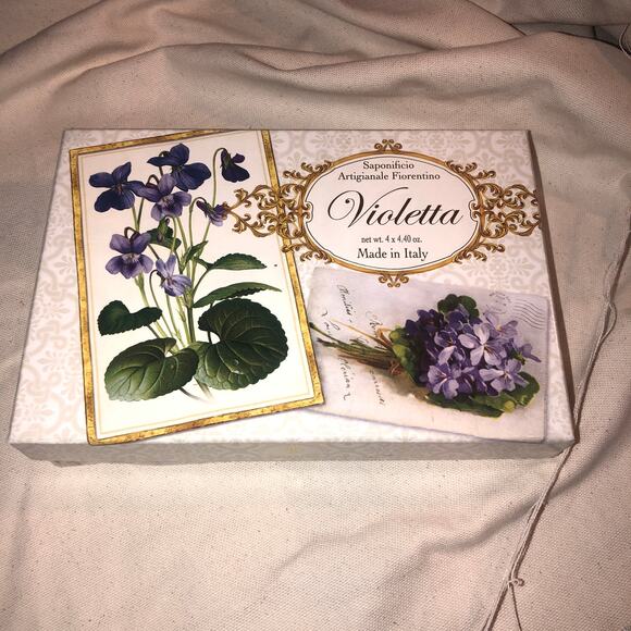 Saponificio Artigianale Fiorentino Italian Bar Soap 2 Bars Violeta - Picture 1 of 4